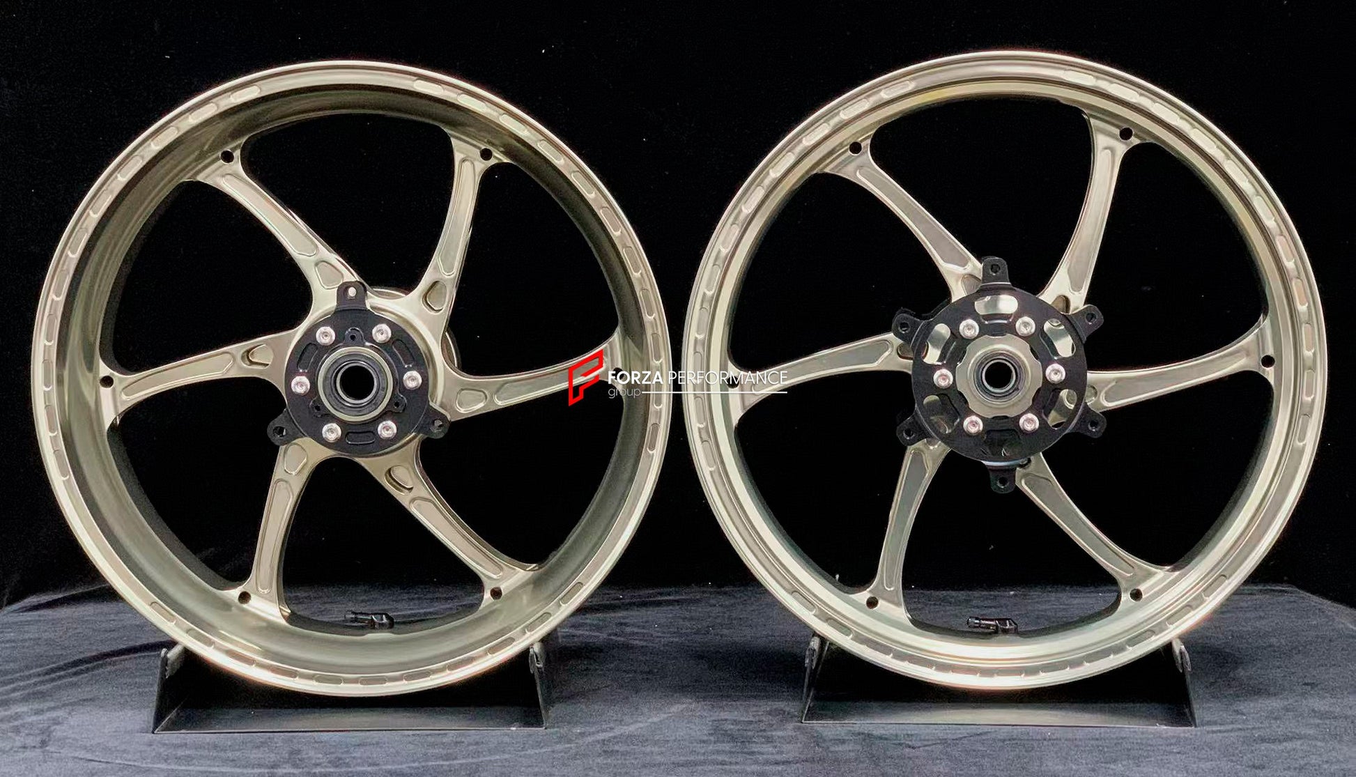 We manufacture premium quality forged motorcycle wheels rims for KOVE 450RR in any design, size, color.

Wheel sizes (motorcycle spec):

Front: 3.5 x 17

Rear: 4.5 x 17

Weight:

Front: 4 kg (8.82 lbs)

Rear: 4.6 kg (10.14 lbs)


Finishing: Gloss Bronze

Forza Performance Group engineers and manufactures each forged motorcycle wheel individually per order. This ensures precise fitment, uncompromised strength, and unique styling. Whether for racing, touring, or daily use — our wheels are built for both perfo