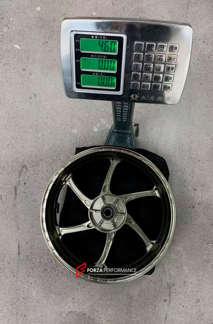 We manufacture premium quality forged motorcycle wheels rims for KOVE 450RR in any design, size, color.

Wheel sizes (motorcycle spec):

Front: 3.5 x 17

Rear: 4.5 x 17

Weight:

Front: 4 kg (8.82 lbs)

Rear: 4.6 kg (10.14 lbs)


Finishing: Gloss Bronze

Forza Performance Group engineers and manufactures each forged motorcycle wheel individually per order. This ensures precise fitment, uncompromised strength, and unique styling. Whether for racing, touring, or daily use — our wheels are built for both perfo