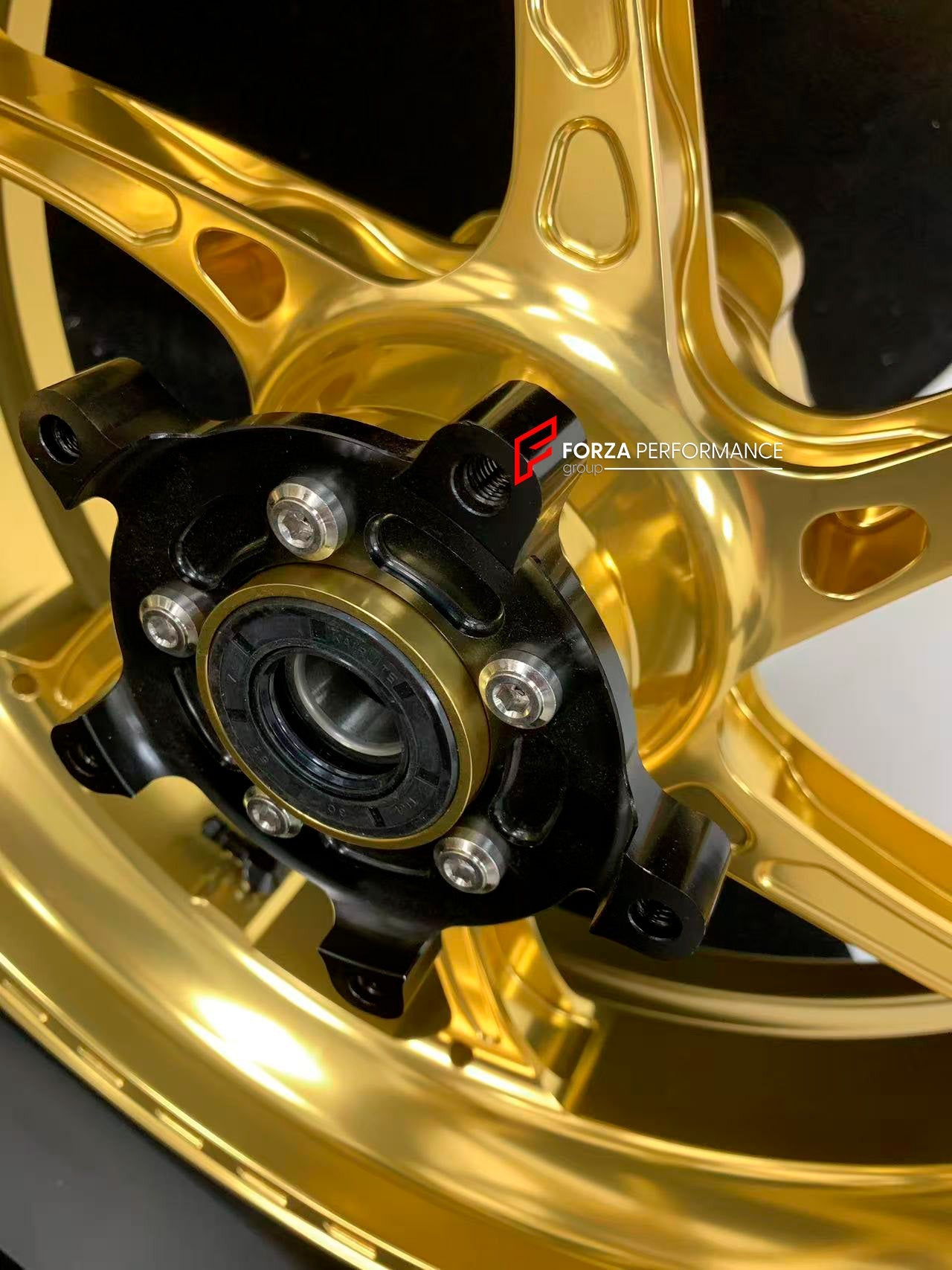 We manufacture premium quality forged motorcycle wheels rims for KTM 790 890 in any design, size, color.

Wheel sizes (motorcycle spec):

Front: 3.5 x 17

Rear: 5.5 x 17

Weight:

Front: 3.25 kg (7.16 lbs)

Rear: 4.65 kg (10.25 lbs)


Finishing: Gloss Gold

Forza Performance Group engineers and manufactures each forged motorcycle wheel individually per order. This ensures precise fitment, uncompromised strength, and unique styling. Whether for racing, touring, or daily use — our wheels are built for both pe