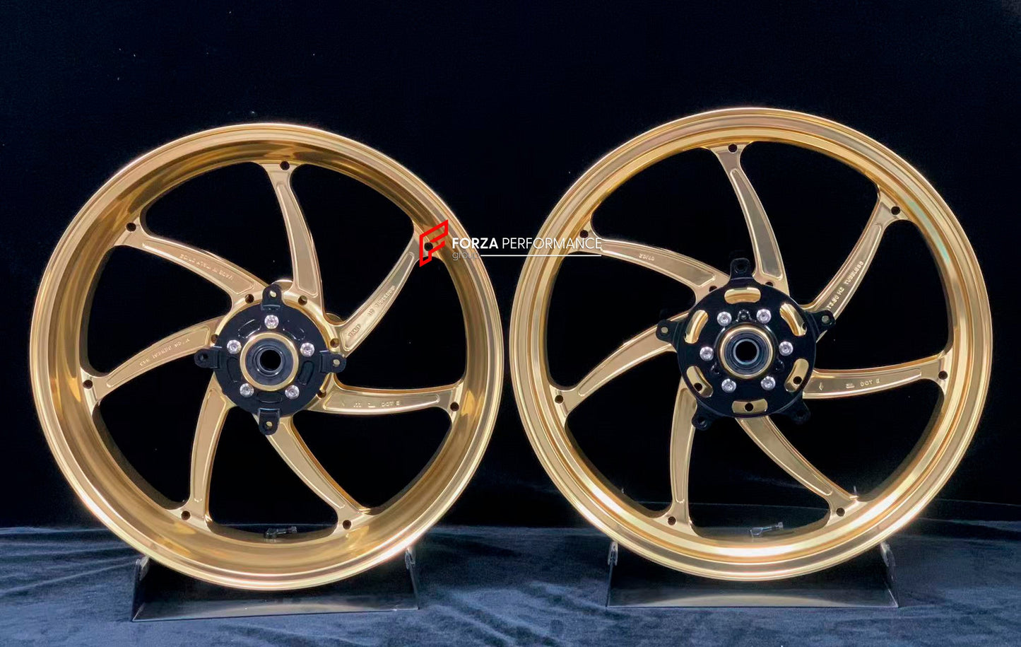 We manufacture premium quality forged motorcycle wheels rims for KAWASAKI NINJA Z900 SE Z900RS in any design, size, color.

Wheel sizes (motorcycle spec):

Front: 3.5 x 17

Rear: 5.5 x 17

Weight:

Front: 4.35 kg (9.48 lbs)

Rear: 4.8 kg (10.58 lbs)


Finishing: Satin Gold

Forza Performance Group engineers and manufactures each forged motorcycle wheel individually per order. This ensures precise fitment, uncompromised strength, and unique styling. Whether for racing, touring, or daily use — our wheels are 