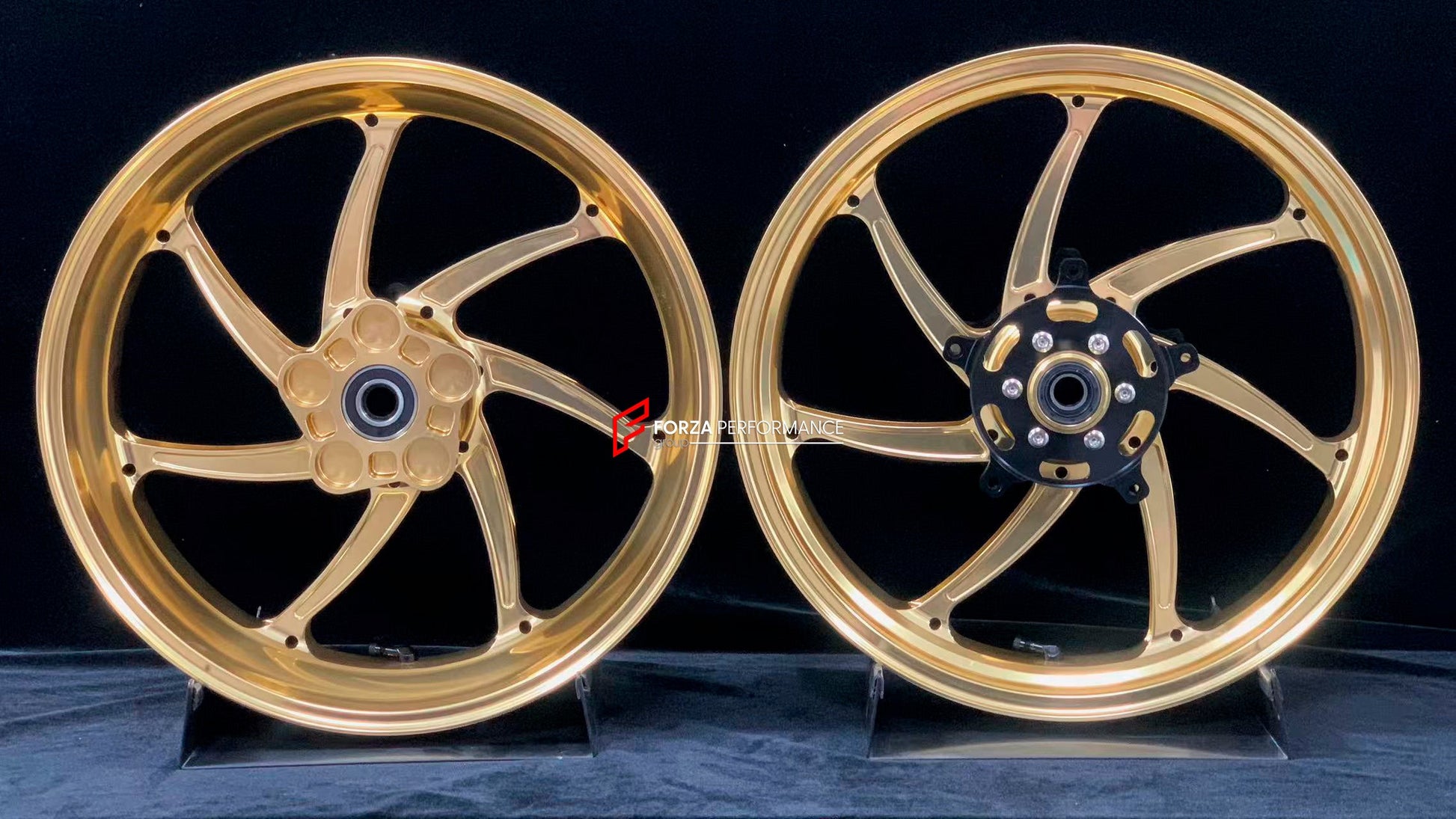 We manufacture premium quality forged motorcycle wheels rims for KAWASAKI NINJA Z900 SE Z900RS in any design, size, color.

Wheel sizes (motorcycle spec):

Front: 3.5 x 17

Rear: 5.5 x 17

Weight:

Front: 4.35 kg (9.48 lbs)

Rear: 4.8 kg (10.58 lbs)


Finishing: Satin Gold

Forza Performance Group engineers and manufactures each forged motorcycle wheel individually per order. This ensures precise fitment, uncompromised strength, and unique styling. Whether for racing, touring, or daily use — our wheels are 