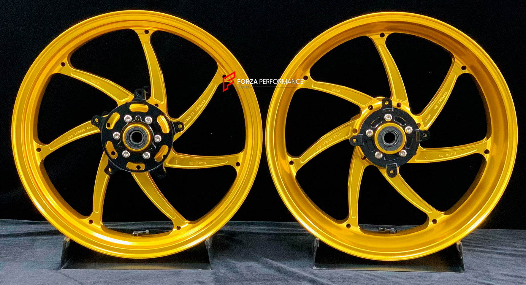 We manufacture premium quality forged motorcycle wheels rims for KAWASAKI NINJA Z900 SE Z900RS in any design, size, color.

Wheel sizes (motorcycle spec):

Front: 3.5 x 17

Rear: 5.5 x 17

Weight:

Front: 4.3 kg (9.48 lbs)

Rear: 4.8 kg (10.58 lbs)


Finishing: Gloss Gold

Forza Performance Group engineers and manufactures each forged motorcycle wheel individually per order. This ensures precise fitment, uncompromised strength, and unique styling. Whether for racing, touring, or daily use — our wheels are b