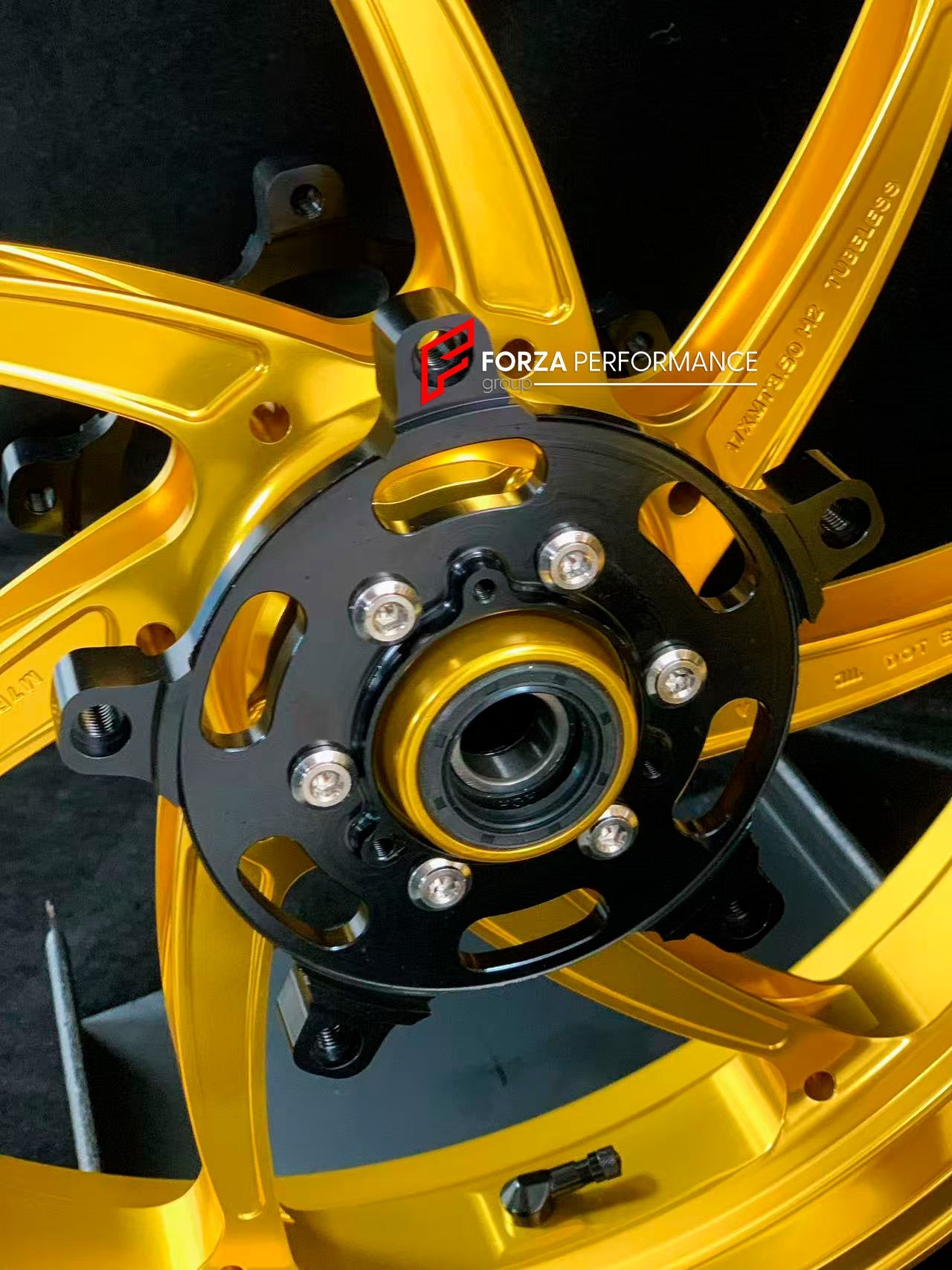 We manufacture premium quality forged motorcycle wheels rims for KAWASAKI NINJA Z900 SE Z900RS in any design, size, color.

Wheel sizes (motorcycle spec):

Front: 3.5 x 17

Rear: 5.5 x 17

Weight:

Front: 4.3 kg (9.48 lbs)

Rear: 4.8 kg (10.58 lbs)


Finishing: Gloss Gold

Forza Performance Group engineers and manufactures each forged motorcycle wheel individually per order. This ensures precise fitment, uncompromised strength, and unique styling. Whether for racing, touring, or daily use — our wheels are b