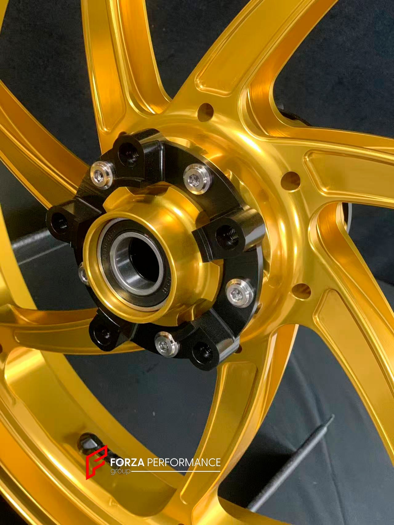 We manufacture premium quality forged motorcycle wheels rims for KAWASAKI ZX10R ZX10RR in any design, size, color.

Wheel sizes (motorcycle spec):

Front: 3.5 x 17

Rear: 6 x 17

Weight:

Front: 4.2 kg (19.26 lbs)

Rear: 5 kg (11.02 lbs)


Finishing: Satin Gold

Forza Performance Group engineers and manufactures each forged motorcycle wheel individually per order. This ensures precise fitment, uncompromised strength, and unique styling. Whether for racing, touring, or daily use — our wheels are built for bo