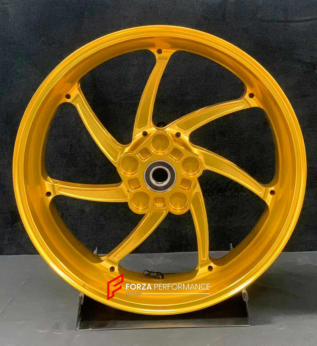 We manufacture premium quality forged motorcycle wheels rims for KAWASAKI ZX10R ZX10RR in any design, size, color.

Wheel sizes (motorcycle spec):

Front: 3.5 x 17

Rear: 6 x 17

Weight:

Front: 4.2 kg (19.26 lbs)

Rear: 5 kg (11.02 lbs)


Finishing: Satin Gold

Forza Performance Group engineers and manufactures each forged motorcycle wheel individually per order. This ensures precise fitment, uncompromised strength, and unique styling. Whether for racing, touring, or daily use — our wheels are built for bo