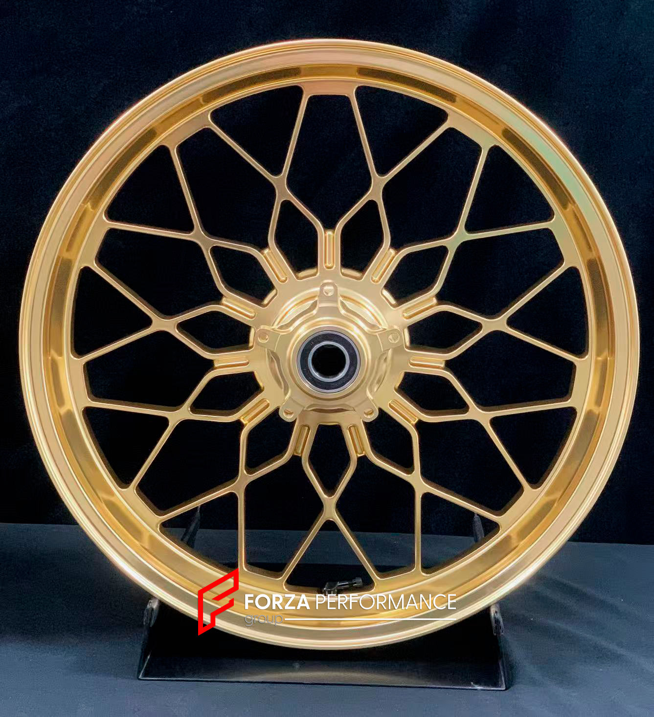 We manufacture premium quality forged motorcycle wheels rims for MV AGUSTA in any design, size, color.

Wheel sizes (motorcycle spec):

Front: 3.5 x 17

Rear: 5.5 x 17

Weight:

Front: 4.15 kg (9.15 lbs)

Rear: 4.85 kg (10.69 lbs)


Finishing: Satin Gold

Forza Performance Group engineers and manufactures each forged motorcycle wheel individually per order. This ensures precise fitment, uncompromised strength, and unique styling. Whether for racing, touring, or daily use — our wheels are built for both perf