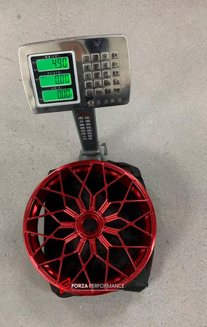 We manufacture premium quality forged motorcycle wheels rims for MV AGUSTA in any design, size, color.

Wheel sizes (motorcycle spec):

Front: 3.5 x 17

Rear: 5.5 x 17

Weight:

Front: 4.25 kg (9.37 lbs)

Rear: 4.9 kg (10.8 lbs)


Finishing Gloss Red

Forza Performance Group engineers and manufactures each forged motorcycle wheel individually per order. This ensures precise fitment, uncompromised strength, and unique styling. Whether for racing, touring, or daily use — our wheels are built for both performa