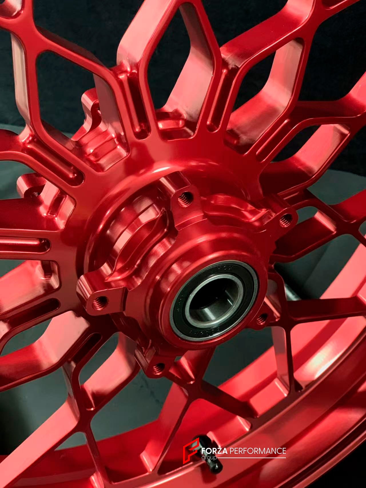 We manufacture premium quality forged motorcycle wheels rims for MV AGUSTA in any design, size, color.

Wheel sizes (motorcycle spec):

Front: 3.5 x 17

Rear: 5.5 x 17

Weight:

Front: 4.25 kg (9.37 lbs)

Rear: 4.9 kg (10.8 lbs)


Finishing Gloss Red

Forza Performance Group engineers and manufactures each forged motorcycle wheel individually per order. This ensures precise fitment, uncompromised strength, and unique styling. Whether for racing, touring, or daily use — our wheels are built for both performa