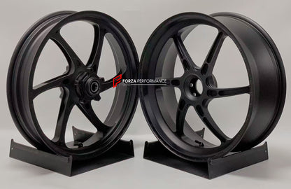 We manufacture premium quality forged motorcycle wheels rims for MV AGUSTA in any design, size, color.

Wheel sizes (motorcycle spec):

Front: 3.5 x 17

Rear: 5.5 x 17

Weight:

Front: 3.7 kg (8.16 lbs)

Rear: 3.65 kg (8.05 lbs)


Finishing: Matt Black

Forza Performance Group engineers and manufactures each forged motorcycle wheel individually per order. This ensures precise fitment, uncompromised strength, and unique styling. Whether for racing, touring, or daily use — our wheels are built for both perfor