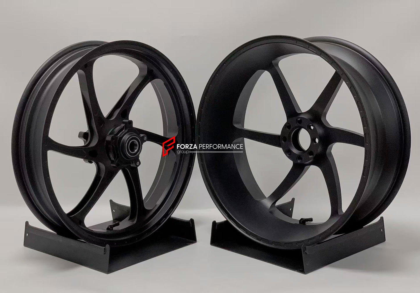 We manufacture premium quality forged motorcycle wheels rims for MV AGUSTA in any design, size, color.

Wheel sizes (motorcycle spec):

Front: 3.5 x 17

Rear: 5.5 x 17

Weight:

Front: 3.7 kg (8.16 lbs)

Rear: 3.65 kg (8.05 lbs)


Finishing: Matt Black

Forza Performance Group engineers and manufactures each forged motorcycle wheel individually per order. This ensures precise fitment, uncompromised strength, and unique styling. Whether for racing, touring, or daily use — our wheels are built for both perfor