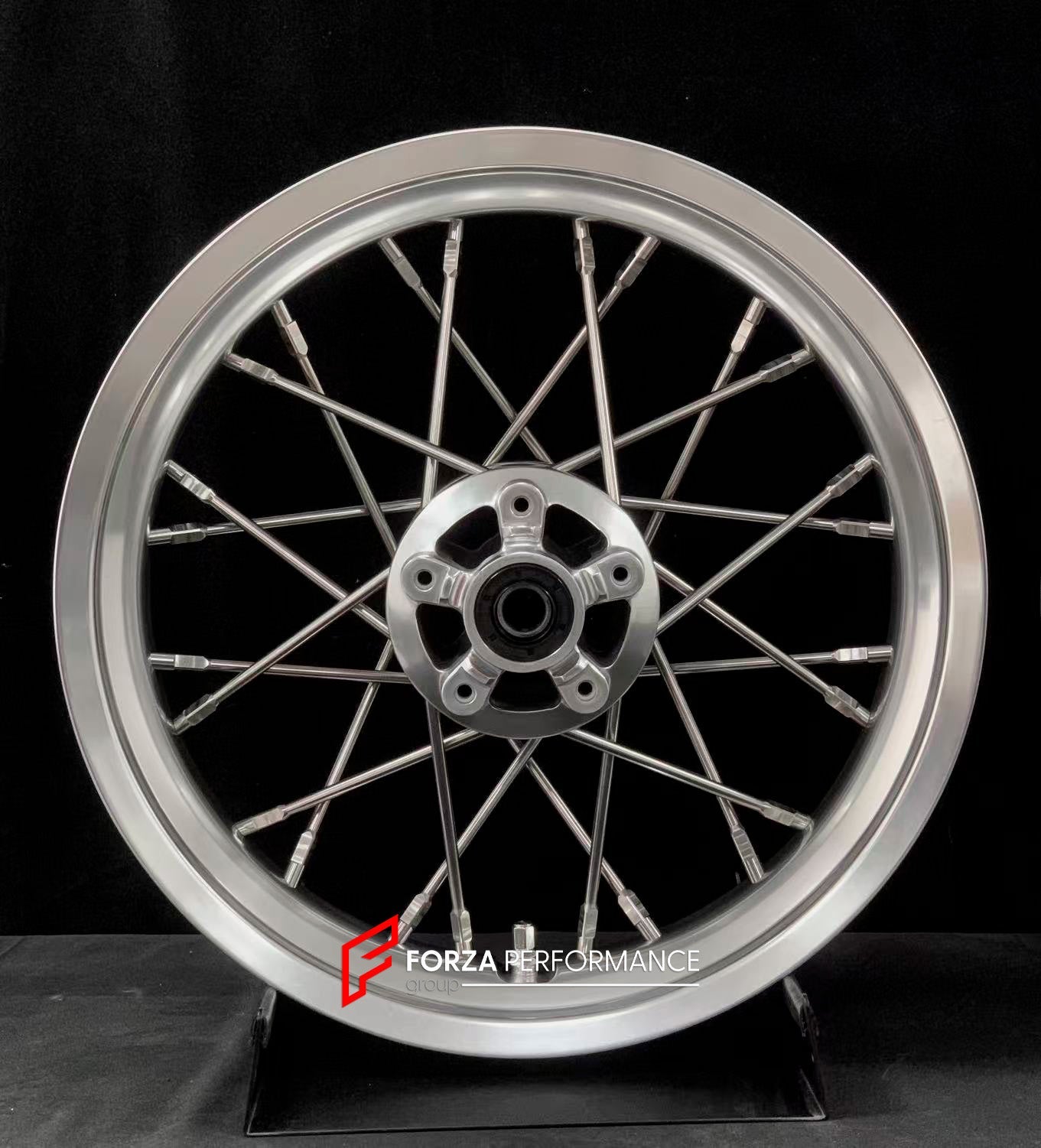 We manufacture premium quality forged motorcycle wheels rims for TRIUMPH in any design, size, color.

Wheel sizes (motorcycle spec):

Front: 3.5 x 17

Rear: 7.5 x 16

Weight:

Front: 6.95 kg (15.32 lbs)

Rear: 10.7 kg (23.59 lbs)


Finishing: Gloss Silver

Forza Performance Group engineers and manufactures each forged motorcycle wheel individually per order. This ensures precise fitment, uncompromised strength, and unique styling. Whether for racing, touring, or daily use — our wheels are built for both per