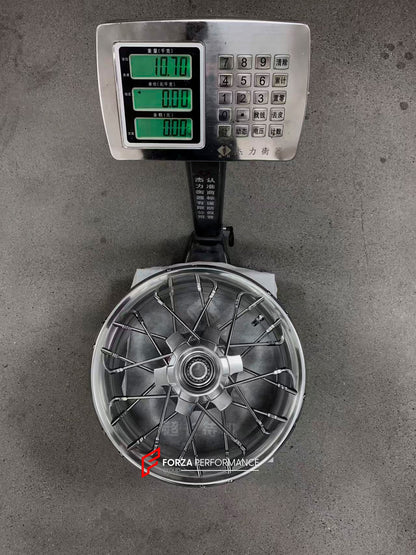 We manufacture premium quality forged motorcycle wheels rims for TRIUMPH in any design, size, color.

Wheel sizes (motorcycle spec):

Front: 3.5 x 17

Rear: 7.5 x 16

Weight:

Front: 6.95 kg (15.32 lbs)

Rear: 10.7 kg (23.59 lbs)


Finishing: Gloss Silver

Forza Performance Group engineers and manufactures each forged motorcycle wheel individually per order. This ensures precise fitment, uncompromised strength, and unique styling. Whether for racing, touring, or daily use — our wheels are built for both per
