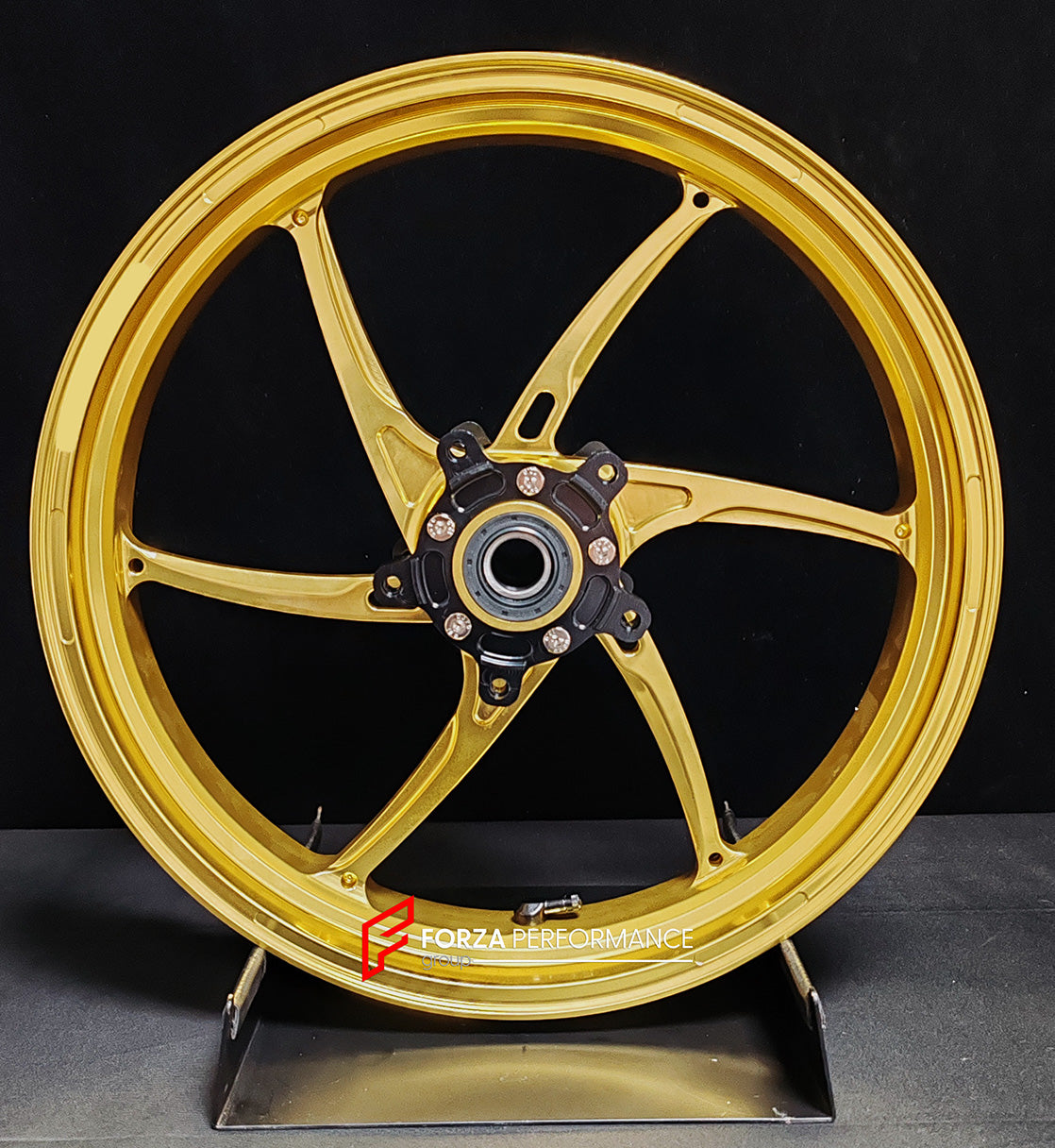 We manufacture premium quality forged motorcycle wheels rims for QJMOTOR in any design, size, color.

Wheel sizes (motorcycle spec):

Front: 3.5 x 17

Rear: 6 x 17

Weight:

Front: 3.9 kg (8.6 lbs)

Rear: 4.95 kg (10.91 lbs)


Finishing: Satin Gold

Forza Performance Group engineers and manufactures each forged motorcycle wheel individually per order. This ensures precise fitment, uncompromised strength, and unique styling. Whether for racing, touring, or daily use — our wheels are built for both performanc