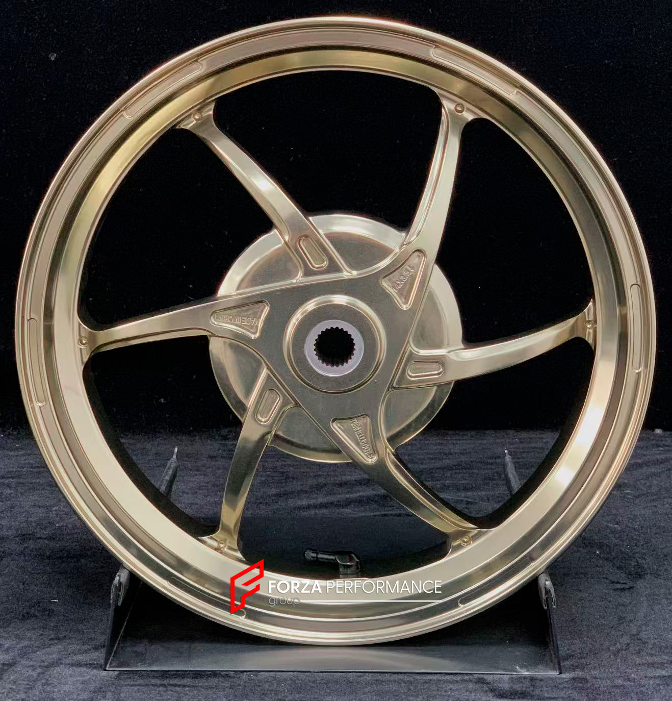 We manufacture premium quality forged motorcycle wheels rims for YAMAHA in any design, size, color.

Wheel sizes (motorcycle spec):

Front: 2.5 x 14

Rear: 3.5 x 14

Weight:

Front: 2.7 kg (5.95 lbs)

Rear: 2.85 kg (6.28 lbs)


Finishing: Gloss Bronze

Forza Performance Group engineers and manufactures each forged motorcycle wheel individually per order. This ensures precise fitment, uncompromised strength, and unique styling. Whether for racing, touring, or daily use — our wheels are built for both perform