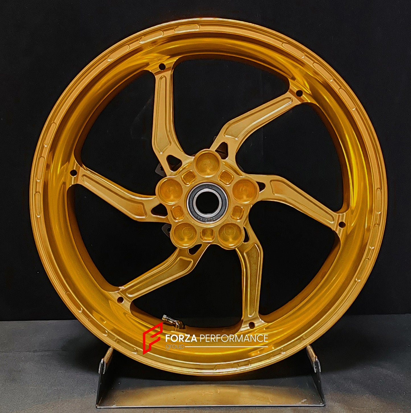 We manufacture premium quality forged motorcycle wheels rims for SUZUKI HAYABUSA in any design, size, color.

Wheel sizes (motorcycle spec):

Front: 3.5 x 17

Rear: 6 x 17

Weight:

Front: 4.65 kg (10.25 lbs)

Rear: 5.4 kg (11.9 lbs)


Finishing: Gloss Gold

Forza Performance Group engineers and manufactures each forged motorcycle wheel individually per order. This ensures precise fitment, uncompromised strength, and unique styling. Whether for racing, touring, or daily use — our wheels are built for both p