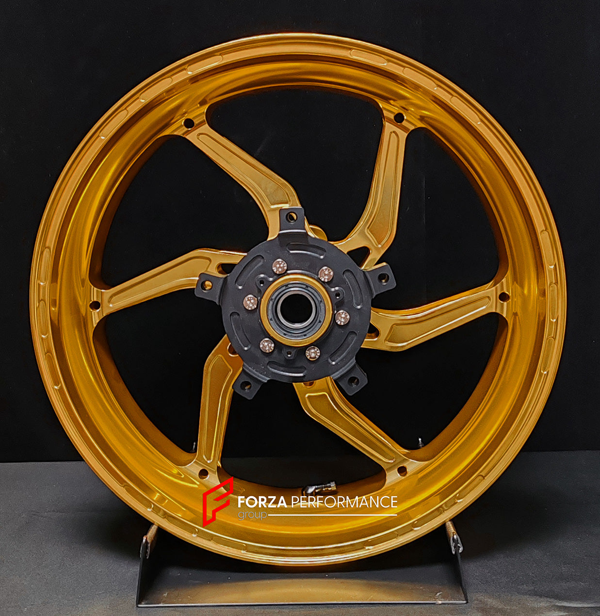 We manufacture premium quality forged motorcycle wheels rims for SUZUKI HAYABUSA in any design, size, color.

Wheel sizes (motorcycle spec):

Front: 3.5 x 17

Rear: 6 x 17

Weight:

Front: 4.65 kg (10.25 lbs)

Rear: 5.4 kg (11.9 lbs)


Finishing: Gloss Gold

Forza Performance Group engineers and manufactures each forged motorcycle wheel individually per order. This ensures precise fitment, uncompromised strength, and unique styling. Whether for racing, touring, or daily use — our wheels are built for both p