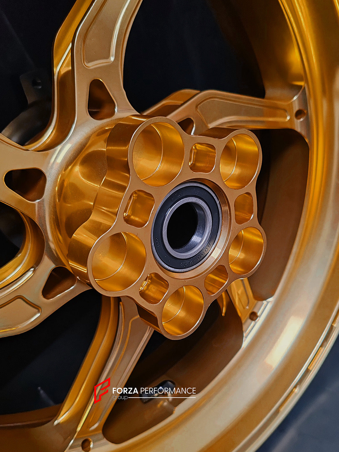 We manufacture premium quality forged motorcycle wheels rims for SUZUKI HAYABUSA in any design, size, color.

Wheel sizes (motorcycle spec):

Front: 3.5 x 17

Rear: 6 x 17

Weight:

Front: 4.65 kg (10.25 lbs)

Rear: 5.4 kg (11.9 lbs)


Finishing: Gloss Gold

Forza Performance Group engineers and manufactures each forged motorcycle wheel individually per order. This ensures precise fitment, uncompromised strength, and unique styling. Whether for racing, touring, or daily use — our wheels are built for both p