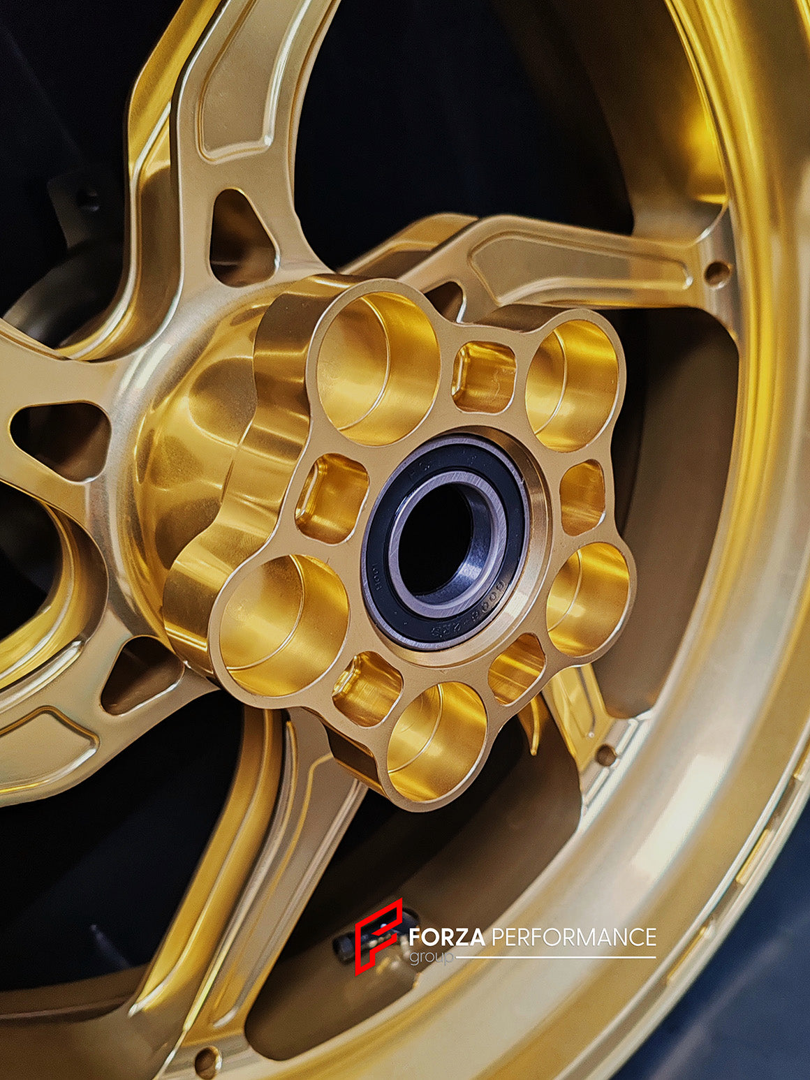 We manufacture premium quality forged motorcycle wheels rims for SUZUKI HAYABUSA in any design, size, color.

Wheel sizes (motorcycle spec):

Front: 3.5 x 17

Rear: 6 x 17

Weight:

Front: 4.65 kg (10.25 lbs)

Rear: 5.4 kg (11.9 lbs)


Finishing: Satin Gold

Forza Performance Group engineers and manufactures each forged motorcycle wheel individually per order. This ensures precise fitment, uncompromised strength, and unique styling. Whether for racing, touring, or daily use — our wheels are built for both p
