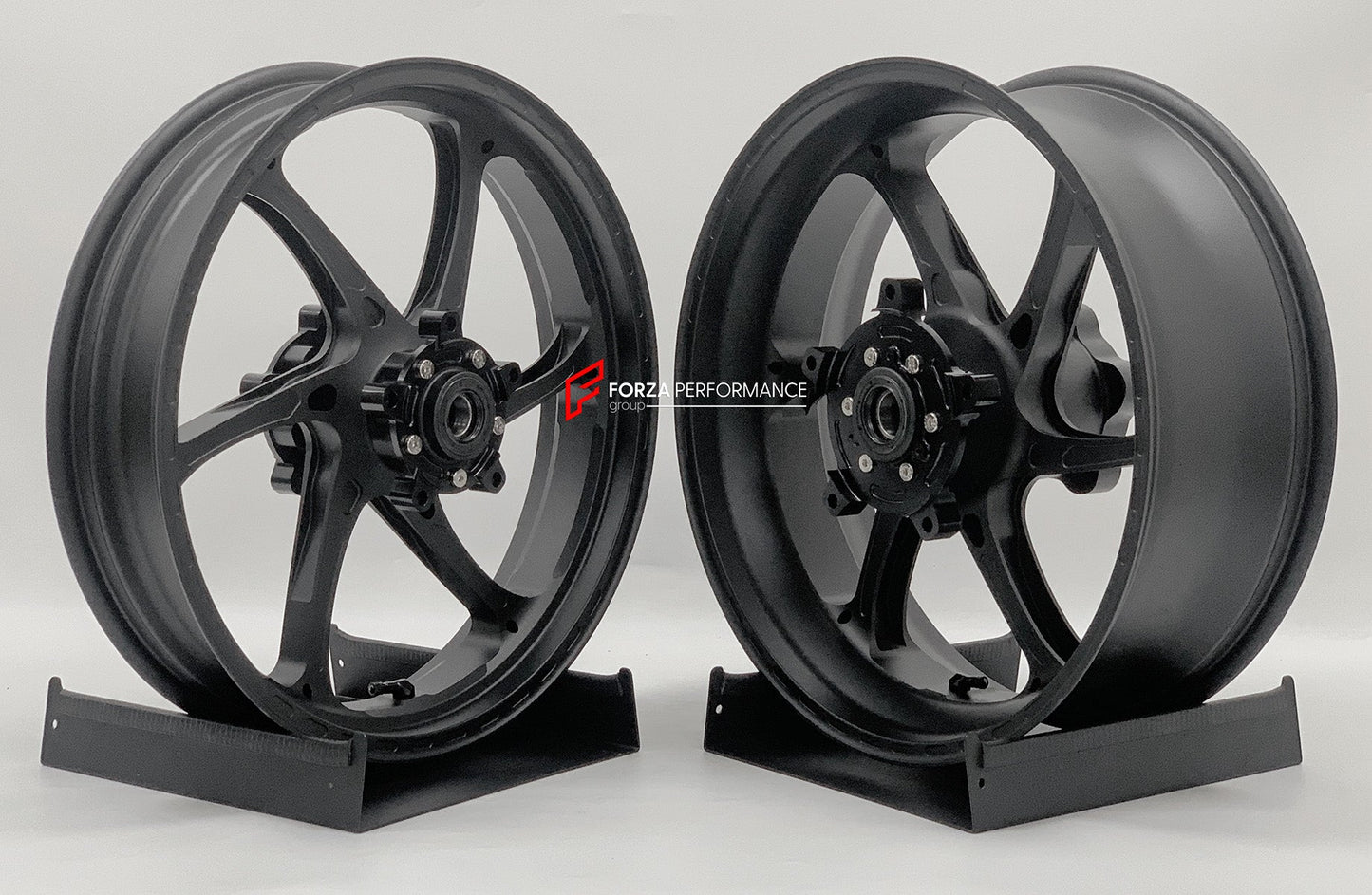 We manufacture premium quality forged motorcycle wheels rims for SUZUKI HAYABUSA in any design, size, color.

Wheel sizes (motorcycle spec):

Front: 3.5 x 17

Rear: 6 x 17

Weight:

Front: 4.25 kg (9.37 lbs)

Rear: 5.05 kg (11.13 lbs)


Finishing: Matt Black

Forza Performance Group engineers and manufactures each forged motorcycle wheel individually per order. This ensures precise fitment, uncompromised strength, and unique styling. Whether for racing, touring, or daily use — our wheels are built for both 