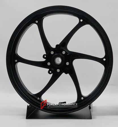 We manufacture premium quality forged motorcycle wheels rims for SUZUKI HAYABUSA in any design, size, color.

Wheel sizes (motorcycle spec):

Front: 3.5 x 17

Rear: 6 x 17

Weight:

Front: 4.25 kg (9.37 lbs)

Rear: 5.05 kg (11.13 lbs)


Finishing: Matt Black

Forza Performance Group engineers and manufactures each forged motorcycle wheel individually per order. This ensures precise fitment, uncompromised strength, and unique styling. Whether for racing, touring, or daily use — our wheels are built for both 