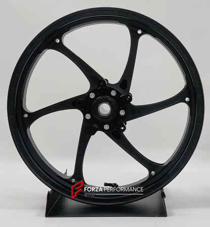 We manufacture premium quality forged motorcycle wheels rims for SUZUKI HAYABUSA in any design, size, color.

Wheel sizes (motorcycle spec):

Front: 3.5 x 17

Rear: 6 x 17

Weight:

Front: 4.25 kg (9.37 lbs)

Rear: 5.05 kg (11.13 lbs)


Finishing: Matt Black

Forza Performance Group engineers and manufactures each forged motorcycle wheel individually per order. This ensures precise fitment, uncompromised strength, and unique styling. Whether for racing, touring, or daily use — our wheels are built for both 