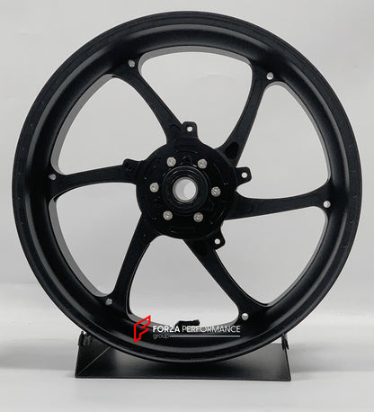 We manufacture premium quality forged motorcycle wheels rims for SUZUKI HAYABUSA in any design, size, color.

Wheel sizes (motorcycle spec):

Front: 3.5 x 17

Rear: 6 x 17

Weight:

Front: 4.25 kg (9.37 lbs)

Rear: 5.05 kg (11.13 lbs)


Finishing: Matt Black

Forza Performance Group engineers and manufactures each forged motorcycle wheel individually per order. This ensures precise fitment, uncompromised strength, and unique styling. Whether for racing, touring, or daily use — our wheels are built for both 