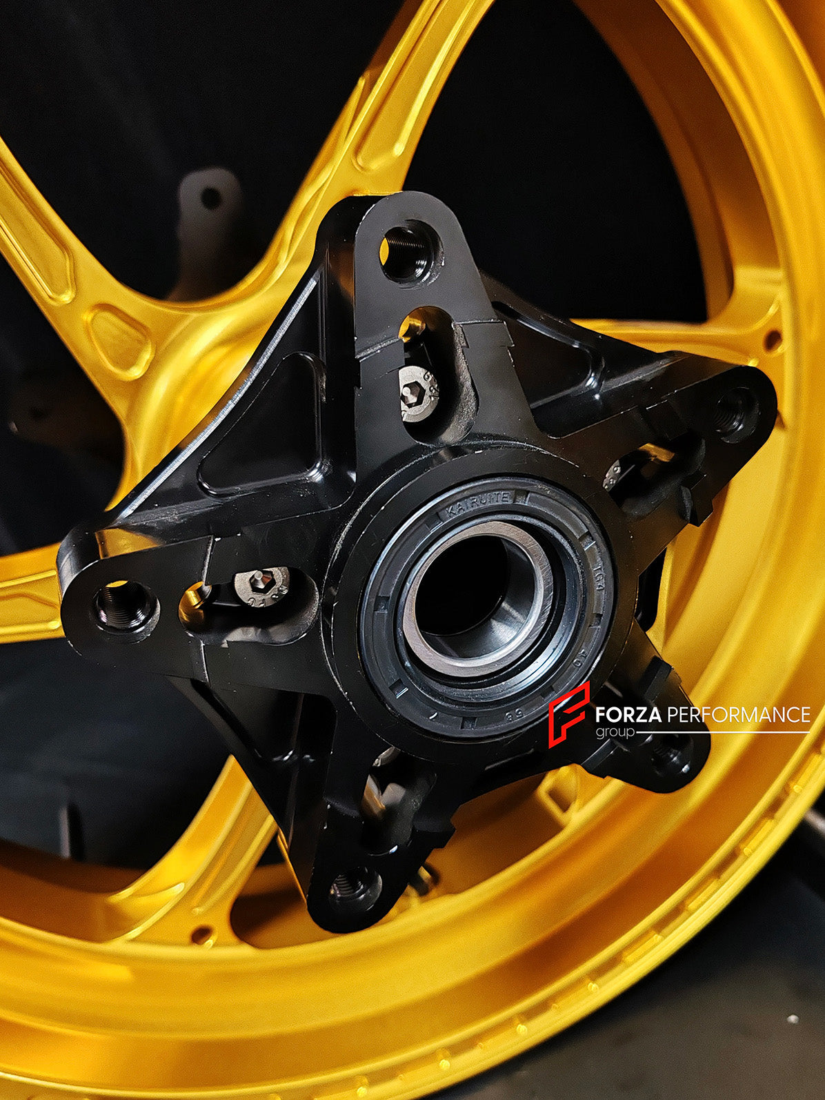 We manufacture premium quality forged motorcycle wheels rims for YAMAHA in any design, size, color.

Wheel sizes (motorcycle spec):

Front: 3.5 x 15

Rear: 4.5 x 15

Weight:

Front: 3.6 kg (7.94 lbs)

Rear: 4.75 kg (10.47 lbs)


Finishing: Gloss Gold

Forza Performance Group engineers and manufactures each forged motorcycle wheel individually per order. This ensures precise fitment, uncompromised strength, and unique styling. Whether for racing, touring, or daily use — our wheels are built for both performa