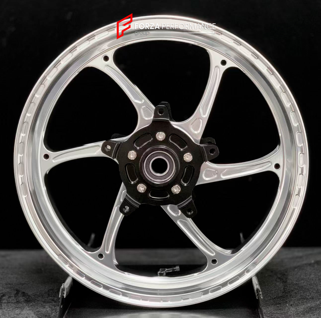 We manufacture premium quality forged motorcycle wheels rims for YAMAHA in any design, size, color.

Wheel sizes (motorcycle spec):

Front: 3.5 x 15

Rear: 4.5 x 15

Weight:

Front: 3.6 kg (7.94 lbs)

Rear: 4.75 kg (10.47 lbs)


Finishing: Gloss Silver

Forza Performance Group engineers and manufactures each forged motorcycle wheel individually per order. This ensures precise fitment, uncompromised strength, and unique styling. Whether for racing, touring, or daily use — our wheels are built for both perfor
