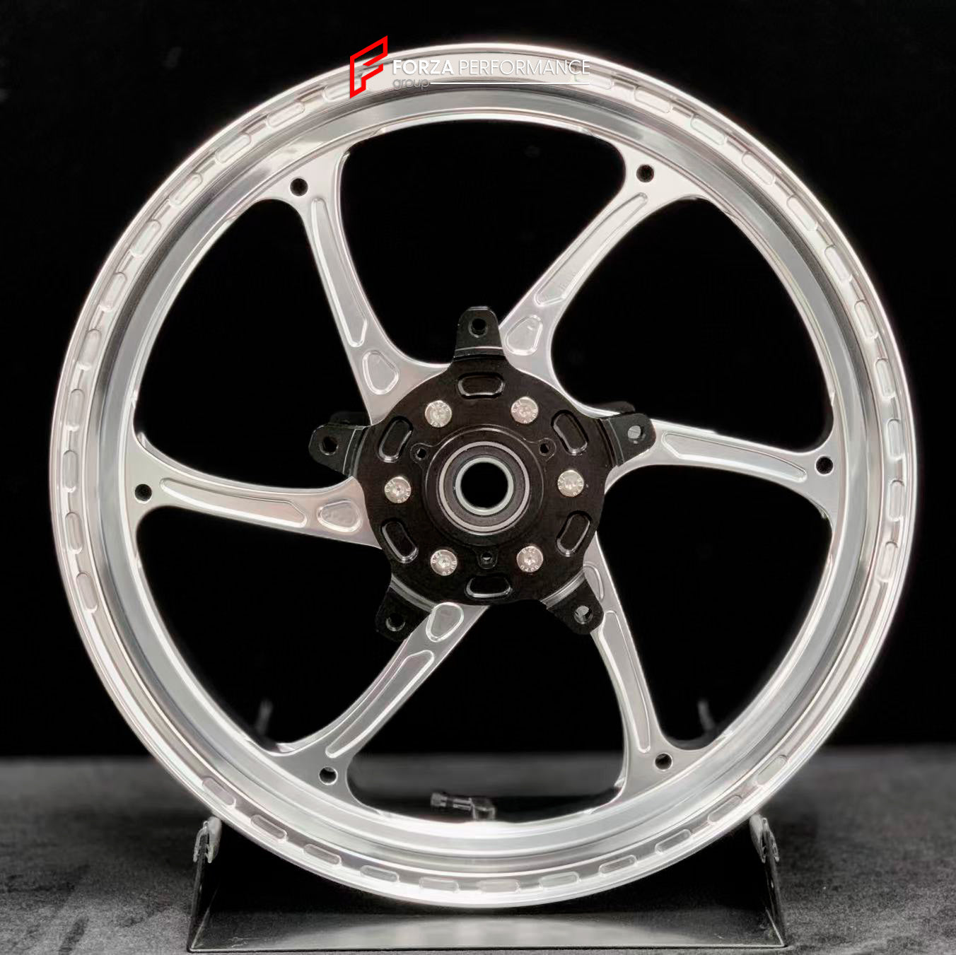 We manufacture premium quality forged motorcycle wheels rims for YAMAHA in any design, size, color.

Wheel sizes (motorcycle spec):

Front: 3.5 x 15

Rear: 4.5 x 15

Weight:

Front: 3.6 kg (7.94 lbs)

Rear: 4.75 kg (10.47 lbs)


Finishing: Gloss Silver

Forza Performance Group engineers and manufactures each forged motorcycle wheel individually per order. This ensures precise fitment, uncompromised strength, and unique styling. Whether for racing, touring, or daily use — our wheels are built for both perfor