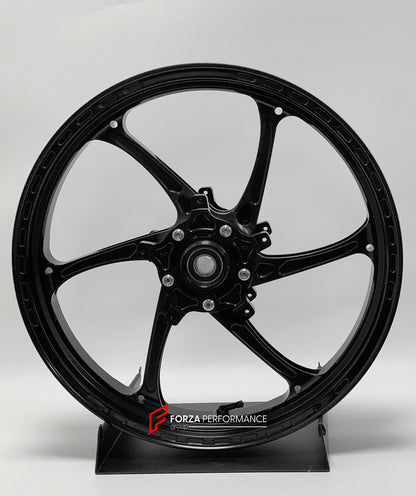 We manufacture premium quality forged motorcycle wheels rims for YAMAHA in any design, size, color.

Wheel sizes (motorcycle spec):

Front: 3.5 x 17

Rear: 5.5 x 17

Weight:

Front: 4 kg (8.82 lbs)

Rear: 4.85 kg (10.69 lbs)


Finishing: Satin Black

Forza Performance Group engineers and manufactures each forged motorcycle wheel individually per order. This ensures precise fitment, uncompromised strength, and unique styling. Whether for racing, touring, or daily use — our wheels are built for both performan