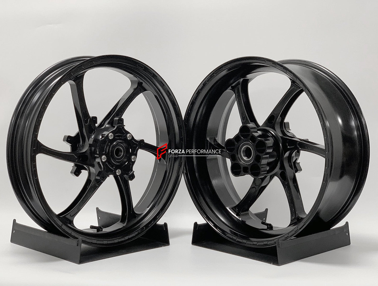 We manufacture premium quality forged motorcycle wheels rims for YAMAHA in any design, size, color.

Wheel sizes (motorcycle spec):

Front: 3.5 x 17

Rear: 5.5 x 17

Weight:

Front: 4 kg (8.82 lbs)

Rear: 4.85 kg (10.69 lbs)


Finishing: Satin Black

Forza Performance Group engineers and manufactures each forged motorcycle wheel individually per order. This ensures precise fitment, uncompromised strength, and unique styling. Whether for racing, touring, or daily use — our wheels are built for both performan