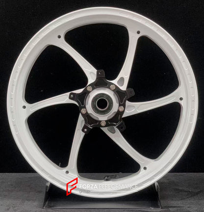 We manufacture premium quality forged motorcycle wheels rims for YAMAHA in any design, size, color.

Wheel sizes (motorcycle spec):

Front: 3.5 x 17

Rear: 5.5 x 17

Weight:

Front: 4.35 kg (9.59 lbs)

Rear: 4.95 kg (10.91 lbs)


Finishing: Gloss White

Forza Performance Group engineers and manufactures each forged motorcycle wheel individually per order. This ensures precise fitment, uncompromised strength, and unique styling. Whether for racing, touring, or daily use — our wheels are built for both perfor