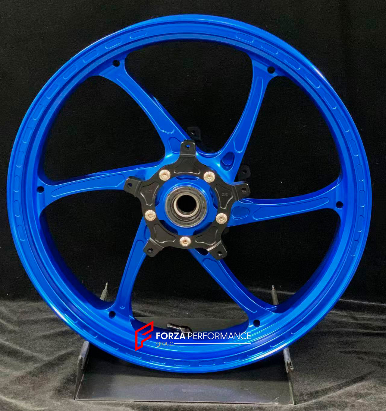 We manufacture premium quality forged motorcycle wheels rims for YAMAHA in any design, size, color.

Wheel sizes (motorcycle spec):

Front: 3.5 x 17

Rear: 5.5 x 17

Weight:

Front: 4.15 kg (9.15 lbs)

Rear: 4.75 kg (10.47 lbs)


Finishing: Gloss Blue

Forza Performance Group engineers and manufactures each forged motorcycle wheel individually per order. This ensures precise fitment, uncompromised strength, and unique styling. Whether for racing, touring, or daily use — our wheels are built for both perform
