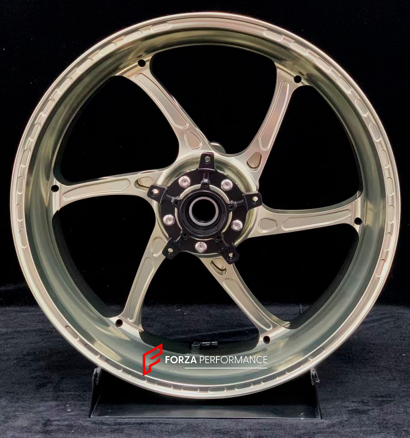 We manufacture premium quality forged motorcycle wheels rims for YAMAHA in any design, size, color.

Wheel sizes (motorcycle spec):

Front: 3.5 x 17

Rear: 6 x 17

Weight:

Front: 4.05 kg (8.93 lbs)

Rear: 5 kg (11.02 lbs)


Finishing: Gloss Bronze

Forza Performance Group engineers and manufactures each forged motorcycle wheel individually per order. This ensures precise fitment, uncompromised strength, and unique styling. Whether for racing, touring, or daily use — our wheels are built for both performanc