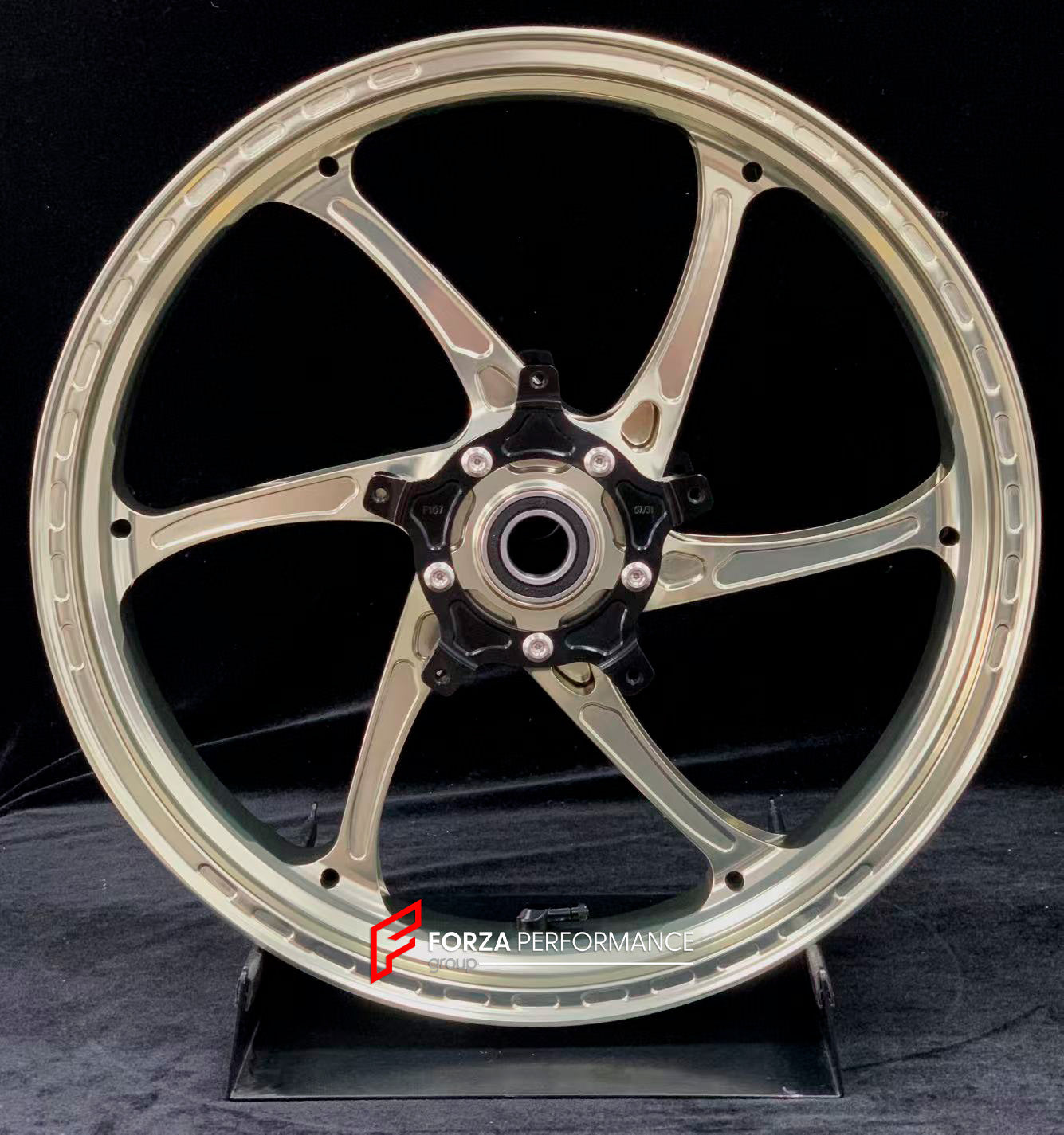 We manufacture premium quality forged motorcycle wheels rims for YAMAHA in any design, size, color.

Wheel sizes (motorcycle spec):

Front: 3.5 x 17

Rear: 6 x 17

Weight:

Front: 4.05 kg (8.93 lbs)

Rear: 5 kg (11.02 lbs)


Finishing: Gloss Bronze

Forza Performance Group engineers and manufactures each forged motorcycle wheel individually per order. This ensures precise fitment, uncompromised strength, and unique styling. Whether for racing, touring, or daily use — our wheels are built for both performanc