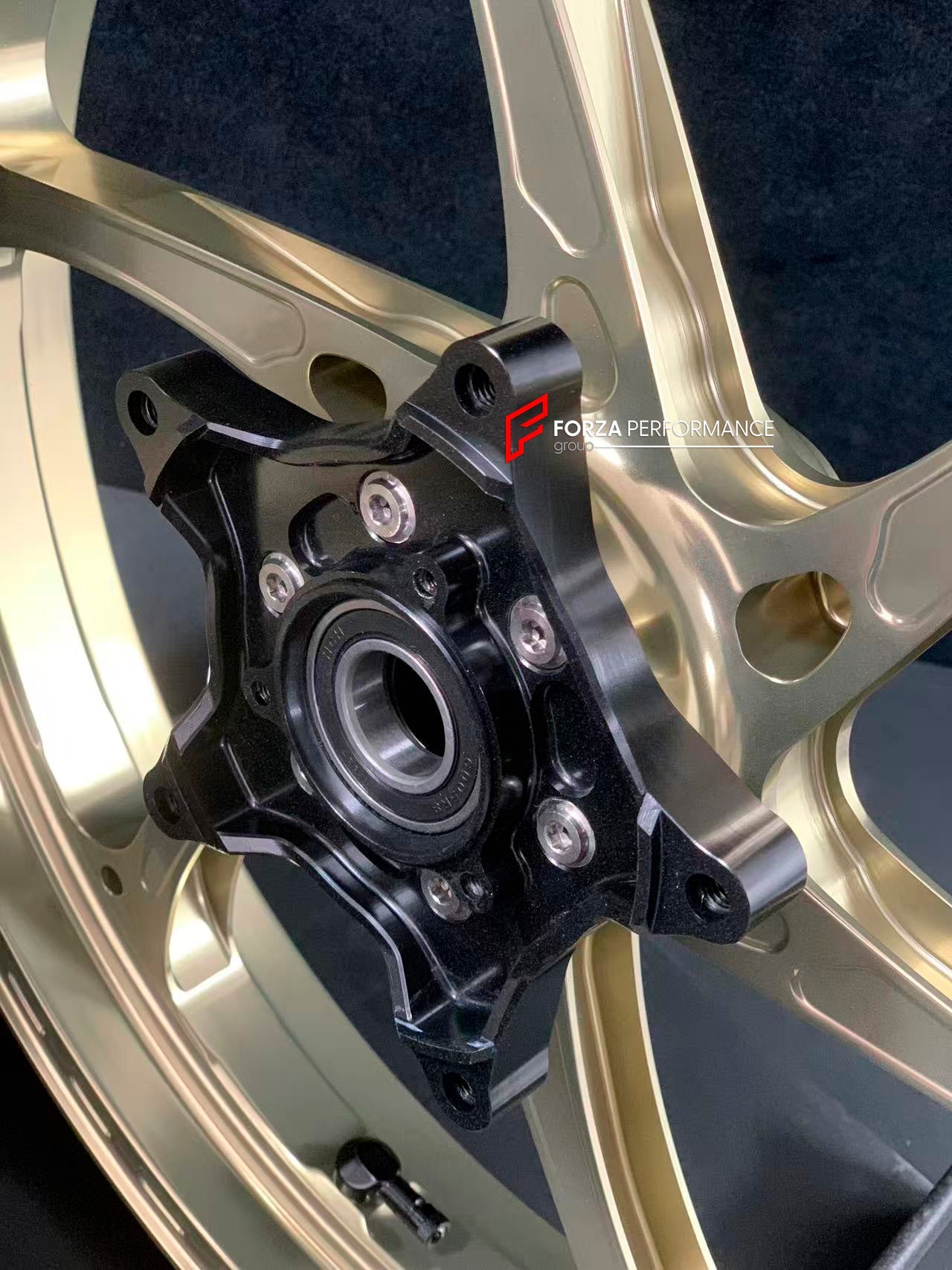 We manufacture premium quality forged motorcycle wheels rims for YAMAHA in any design, size, color.

Wheel sizes (motorcycle spec):

Front: 3 x 17

Rear: 4 x 17

Weight:

Front: 3.1 kg (6.83 lbs)

Rear: 3.55 kg (7.83 lbs)


Finishing: Satin Bronze

Forza Performance Group engineers and manufactures each forged motorcycle wheel individually per order. This ensures precise fitment, uncompromised strength, and unique styling. Whether for racing, touring, or daily use — our wheels are built for both performance
