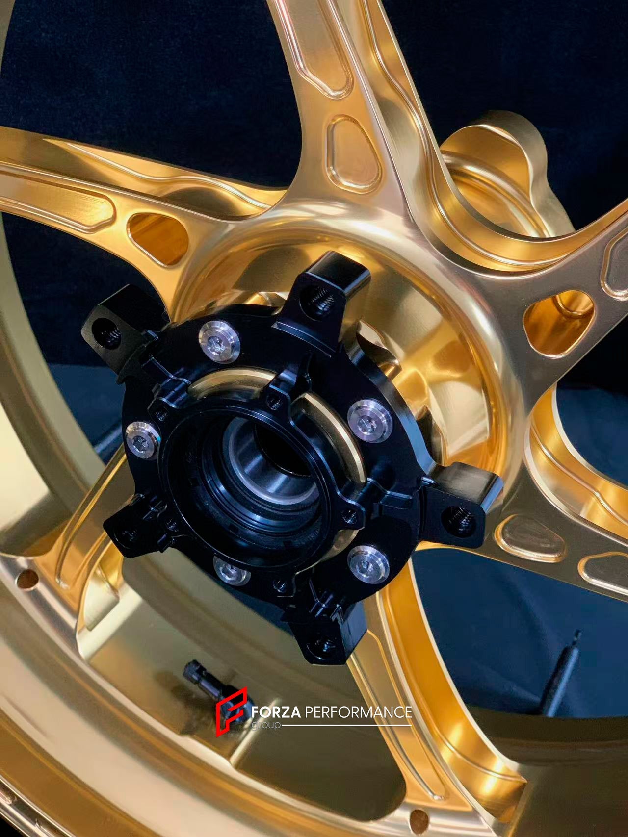 We manufacture premium quality forged motorcycle wheels rims for YAMAHA in any design, size, color.

Wheel sizes (motorcycle spec):

Front: 3.5 x 17

Rear: 6 x 17

Weight:

Front: 3.95 kg (8.7 lbs)

Rear: 4.9 kg (10.8 lbs)

Finishing: Gloss Gold

Forza Performance Group engineers and manufactures each forged motorcycle wheel individually per order. This ensures precise fitment, uncompromised strength, and unique styling. Whether for racing, touring, or daily use — our wheels are built for both performance a