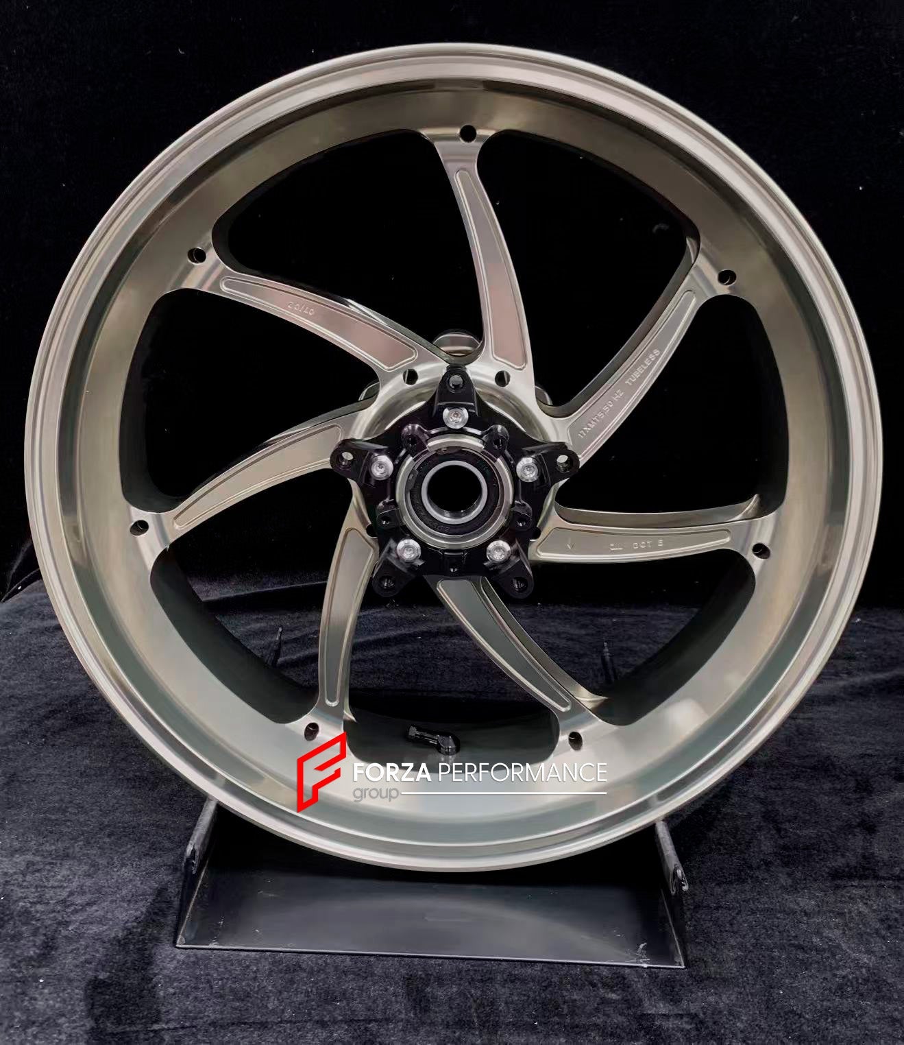 We manufacture premium quality forged motorcycle wheels rims for YAMAHA in any design, size, color.

Wheel sizes (motorcycle spec):

Front: 3.5 x 17

Rear: 5.5 x 17

Weight:

Front: 4.25 kg (9.37 lbs)

Rear: 4.9 kg (10.8 lbs)


Finishing: Gloss Titanium

Forza Performance Group engineers and manufactures each forged motorcycle wheel individually per order. This ensures precise fitment, uncompromised strength, and unique styling. Whether for racing, touring, or daily use — our wheels are built for both perfo