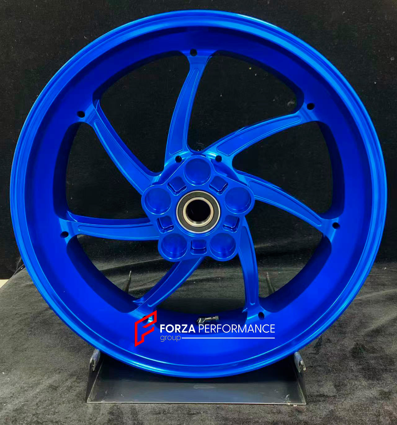 We manufacture premium quality forged motorcycle wheels rims for YAMAHA in any design, size, color.

Wheel sizes (motorcycle spec):

Front: 3.5 x 17

Rear: 5.5 x 17

Weight:

Front: 4.25 kg (9.37 lbs)

Rear: 4.9 kg (10.8 lbs)


Finishing: Gloss Blue

Forza Performance Group engineers and manufactures each forged motorcycle wheel individually per order. This ensures precise fitment, uncompromised strength, and unique styling. Whether for racing, touring, or daily use — our wheels are built for both performan