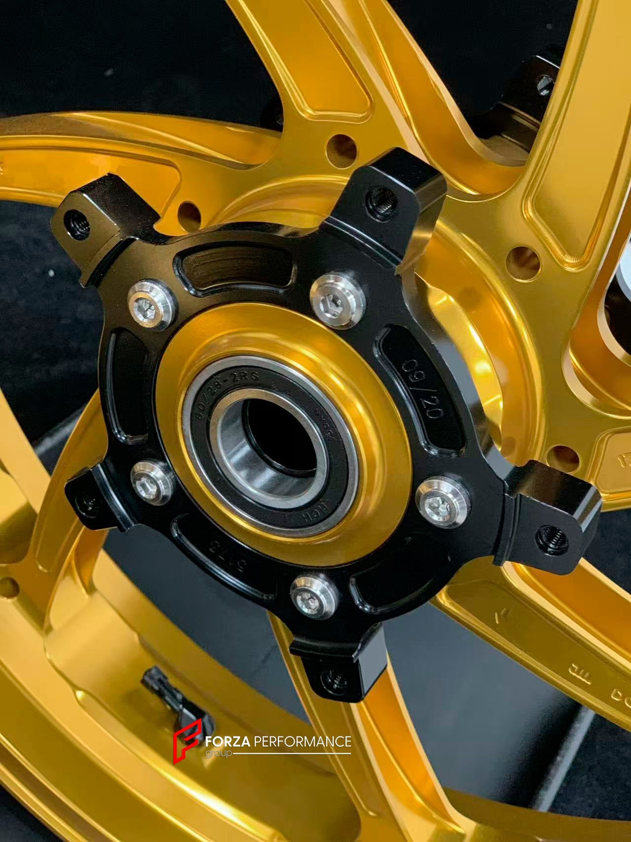 We manufacture premium quality forged motorcycle wheels rims for YAMAHA in any design, size, color.

Wheel sizes (motorcycle spec):

Front: 3.5 x 17

Rear: 6 x 17

Weight:

Front: 4.3 kg (9.48 lbs)

Rear 4.9 kg (10.8 lbs)


Finishing: Gloss Gold

Forza Performance Group engineers and manufactures each forged motorcycle wheel individually per order. This ensures precise fitment, uncompromised strength, and unique styling. Whether for racing, touring, or daily use — our wheels are built for both performance a