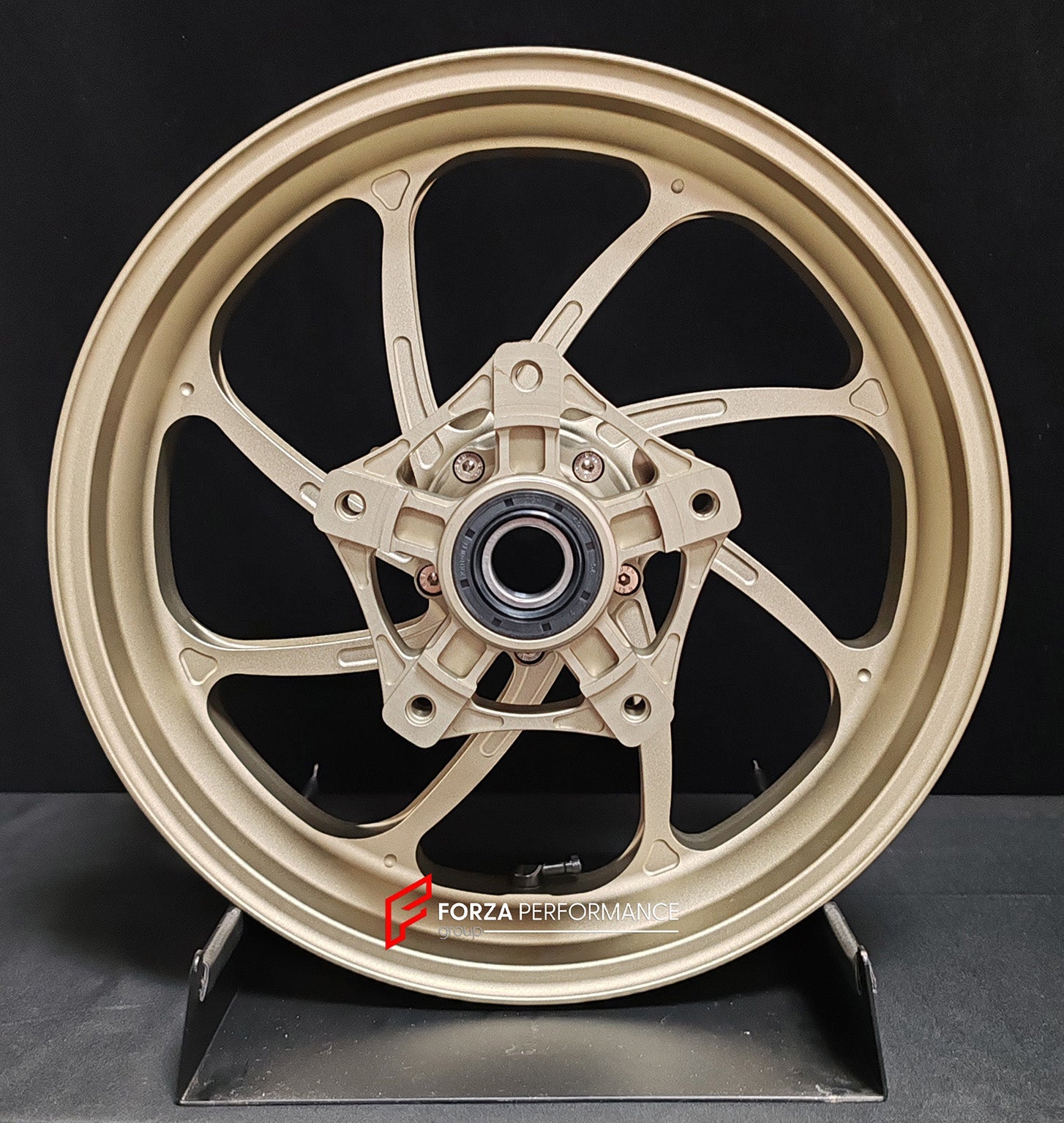 We manufacture premium quality forged motorcycle wheels rims for YAMAHA in any design, size, color.

Wheel sizes (motorcycle spec):

Front: 3.5 x 15

Rear: 4.5 x 15

Weight:

Front: 3.62 kg (7.98 lbs)

Rear: 4.8 kg (10.58 lbs)


Finishing: Satin Bronze

Forza Performance Group engineers and manufactures each forged motorcycle wheel individually per order. This ensures precise fitment, uncompromised strength, and unique styling. Whether for racing, touring, or daily use — our wheels are built for both perfor