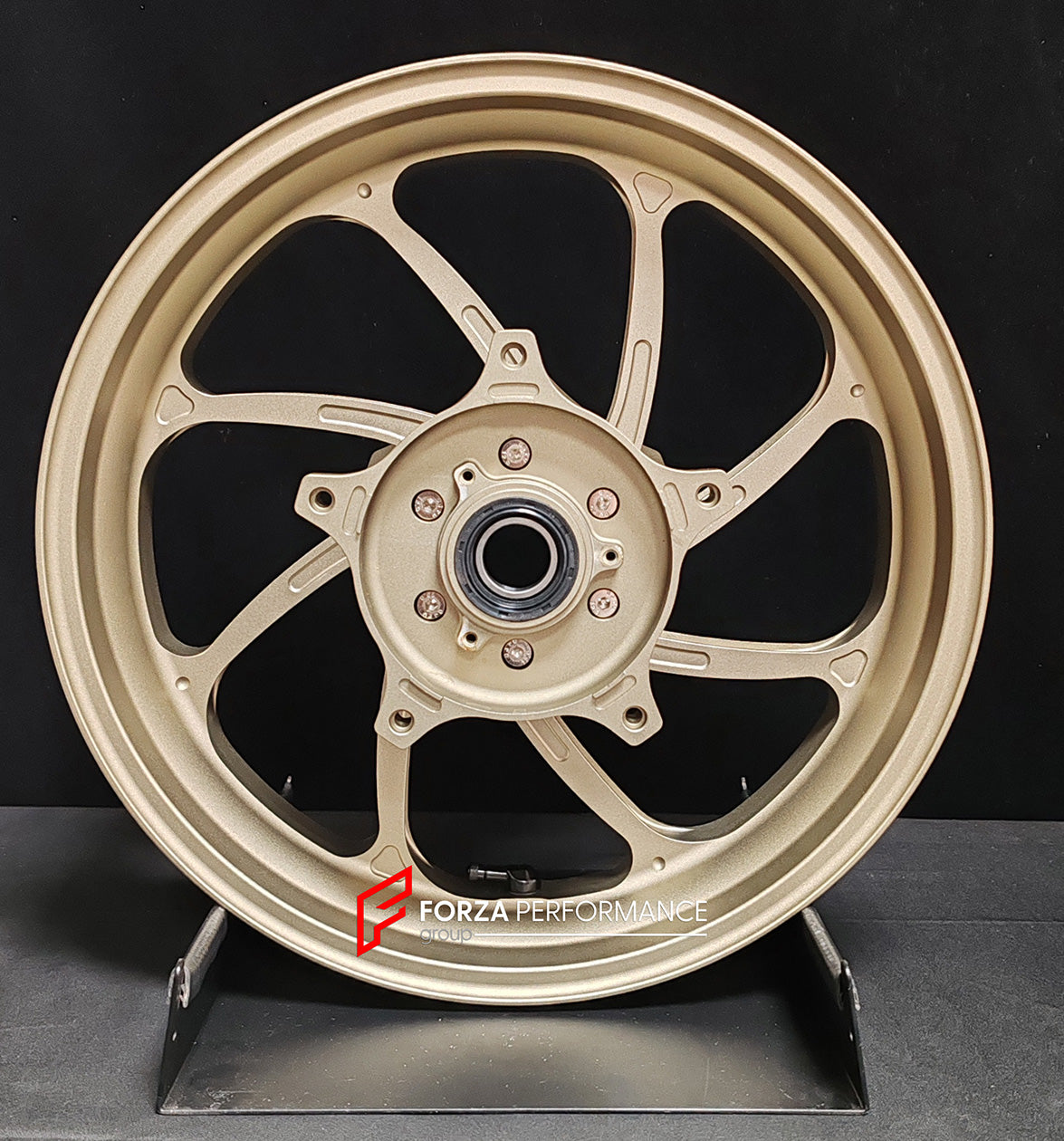 We manufacture premium quality forged motorcycle wheels rims for YAMAHA in any design, size, color.

Wheel sizes (motorcycle spec):

Front: 3.5 x 15

Rear: 4.5 x 15

Weight:

Front: 3.62 kg (7.98 lbs)

Rear: 4.8 kg (10.58 lbs)


Finishing: Satin Bronze

Forza Performance Group engineers and manufactures each forged motorcycle wheel individually per order. This ensures precise fitment, uncompromised strength, and unique styling. Whether for racing, touring, or daily use — our wheels are built for both perfor
