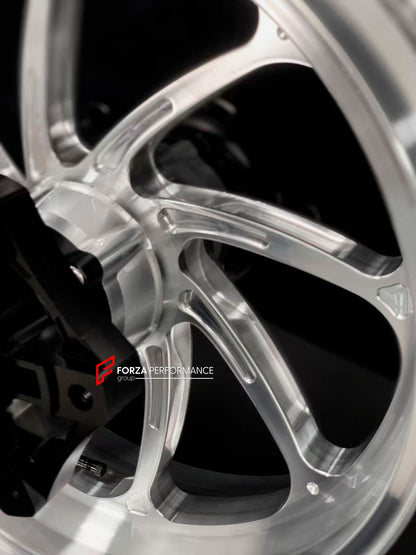 We manufacture premium quality forged motorcycle wheels rims for YAMAHA in any design, size, color.

Wheel sizes (motorcycle spec):

Front: 3.5 x 15

Rear: 4.5 x 15

Weight:

Front: 3.65 kg (8.04 lbs)

Rear: 4.85 kg (10.69 lbs)


Finishing: Gloss Silver

Forza Performance Group engineers and manufactures each forged motorcycle wheel individually per order. This ensures precise fitment, uncompromised strength, and unique styling. Whether for racing, touring, or daily use — our wheels are built for both perfo