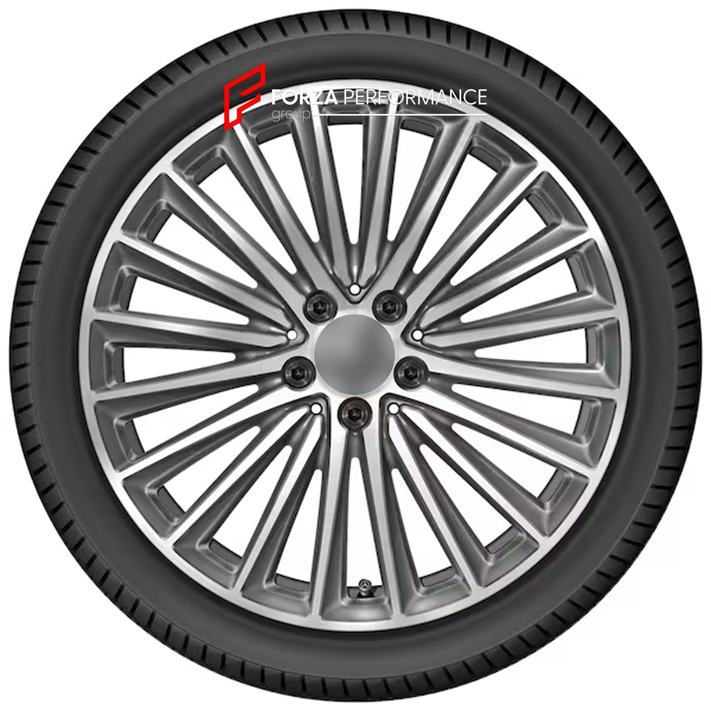 FORGED WHEELS RIMS for MERCEDES BENZ C CLASS W206 C300 C43 C63 2021+ OEM titanium grey high sheen