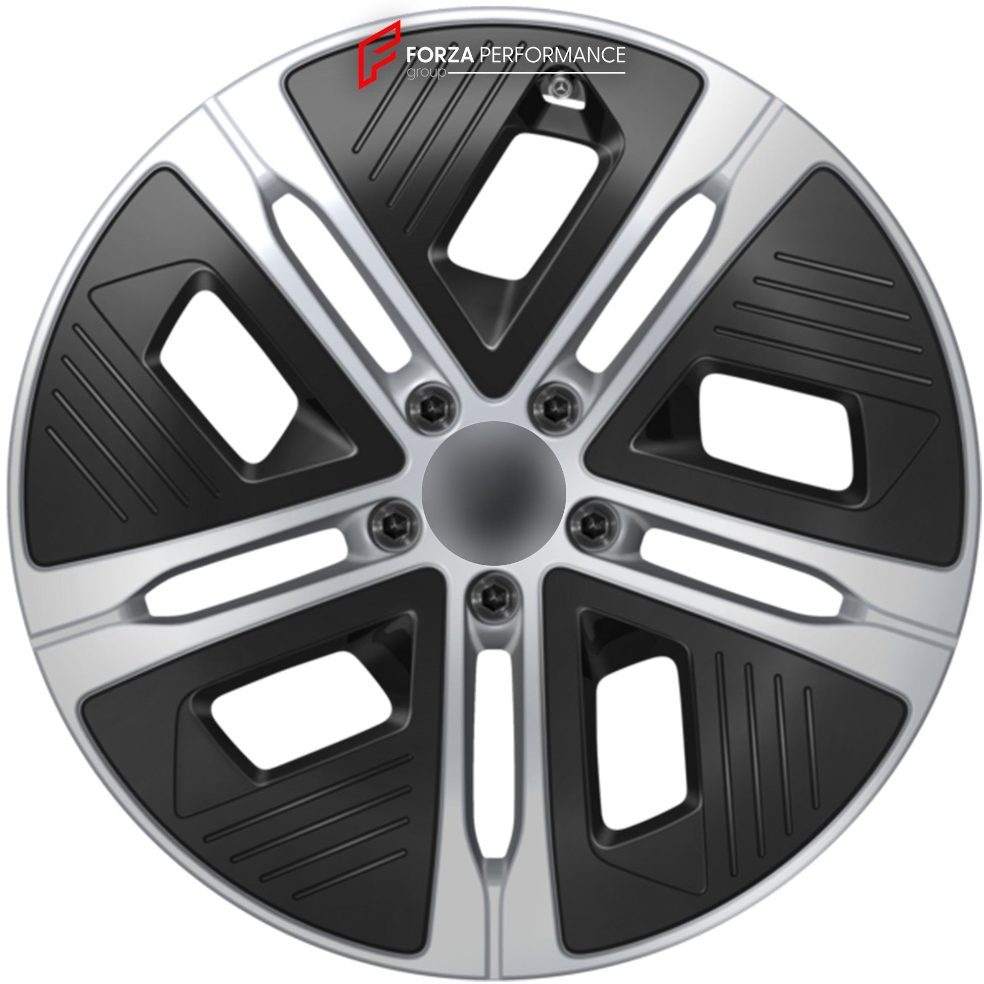 FORGED WHEELS RIMS FOR MERCEDES BENZ EQS SUV 450 580 X296 2023+ custom fit 5-spoke vanadiumsilver OEM A2964010400 7X45-X296