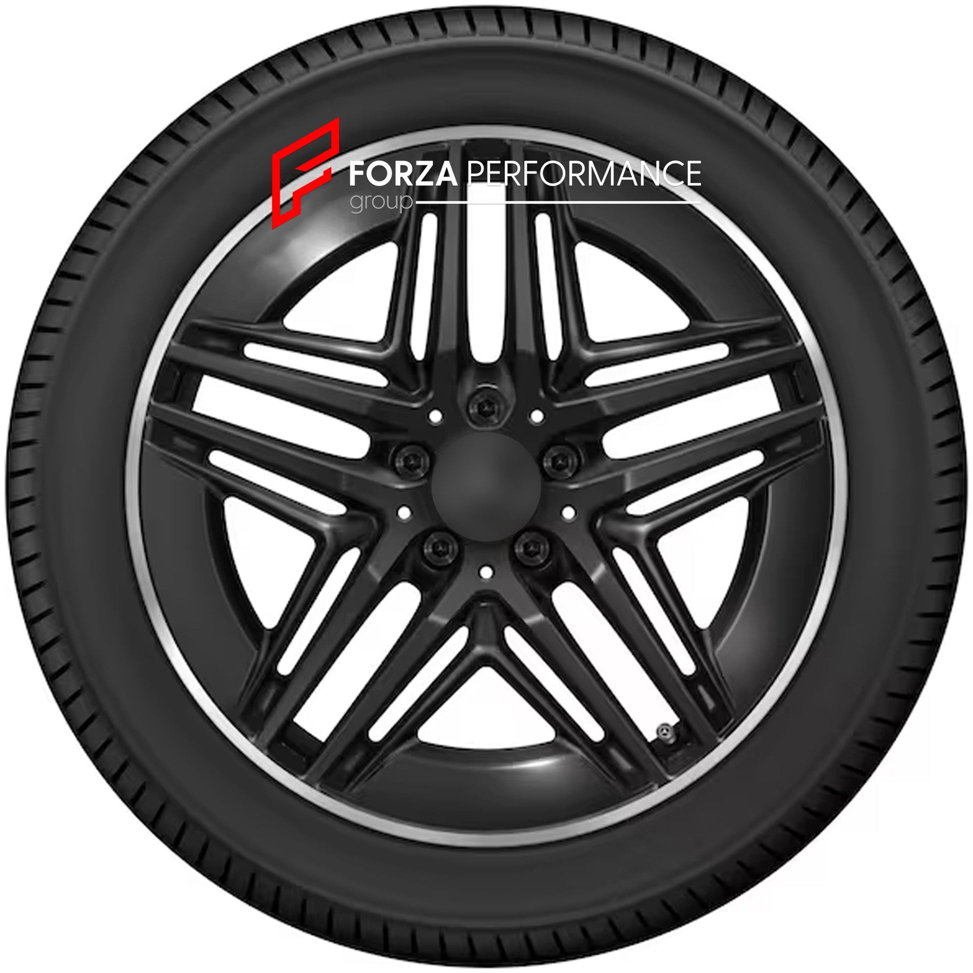 FORGED WHEELS RIMS for MERCEDES-BENZ V CLASS W447 V200CDI V220CDI V250BLUETEC 2015+ custom fit OEM 5 twin spokes glossy black