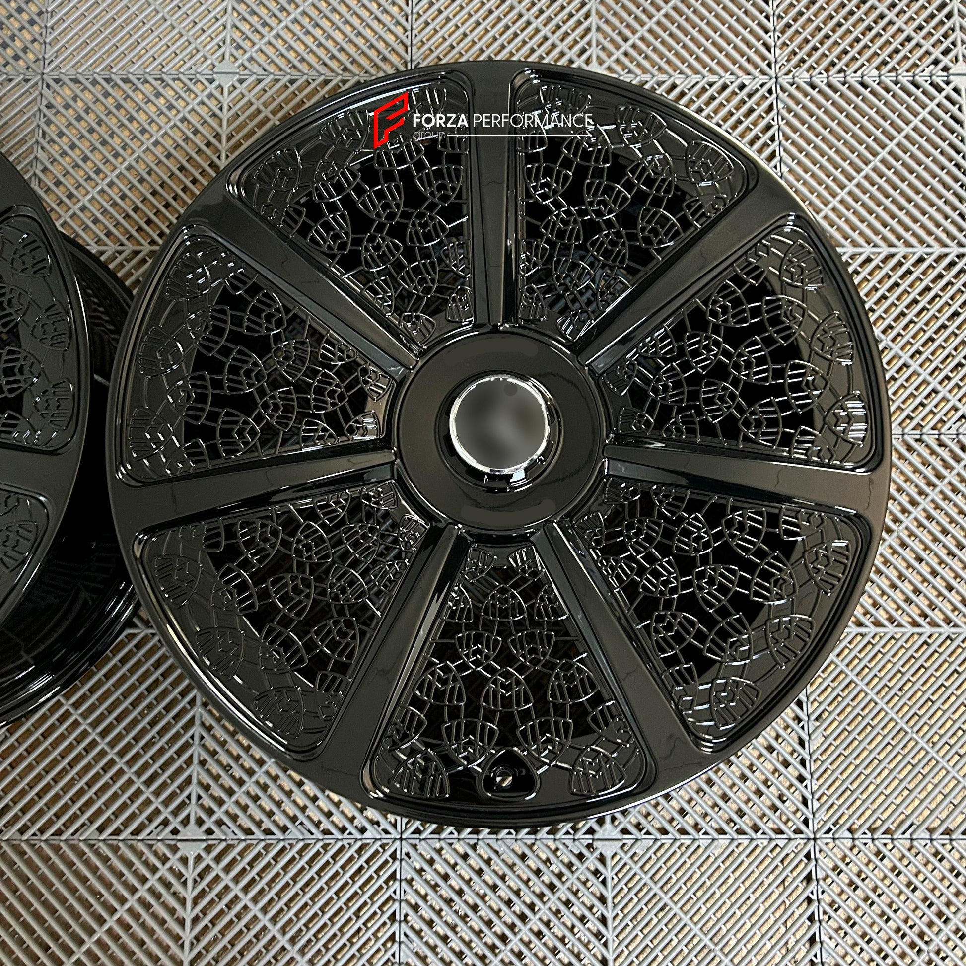 FORGED WHEELS RIMS for MERCEDES MAYBACH EQS SUV 2026 FORZA PERFORMANCE OEM MAYBACH NIGHT SERIES 7 SPOKE MAYBACH PATTERN