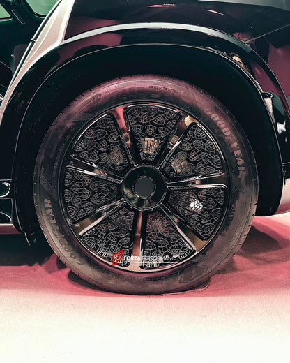 FORGED WHEELS RIMS for MERCEDES MAYBACH EQS SUV 2026 FORZA PERFORMANCE OEM MAYBACH NIGHT SERIES 7 SPOKE MAYBACH PATTERN
