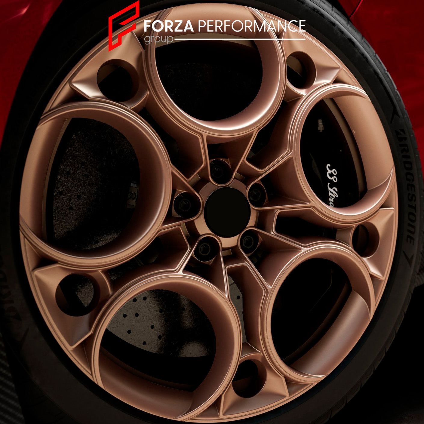 FORZA FORGED WHEELS RIMS for ALFA ROME OSTELVIO QUADRIFOGLIO custom fit OEM ALFA ROMEO 33 STRADALE