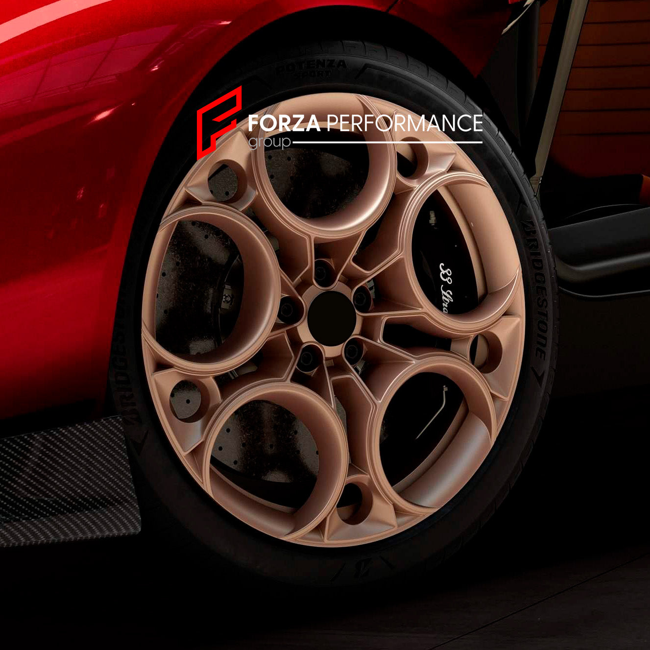 FORZA FORGED WHEELS RIMS for ALFA ROMEO GIULIA QUADRIFOGLIO custom fit OEM ALFA ROMEO 33 STRADALE